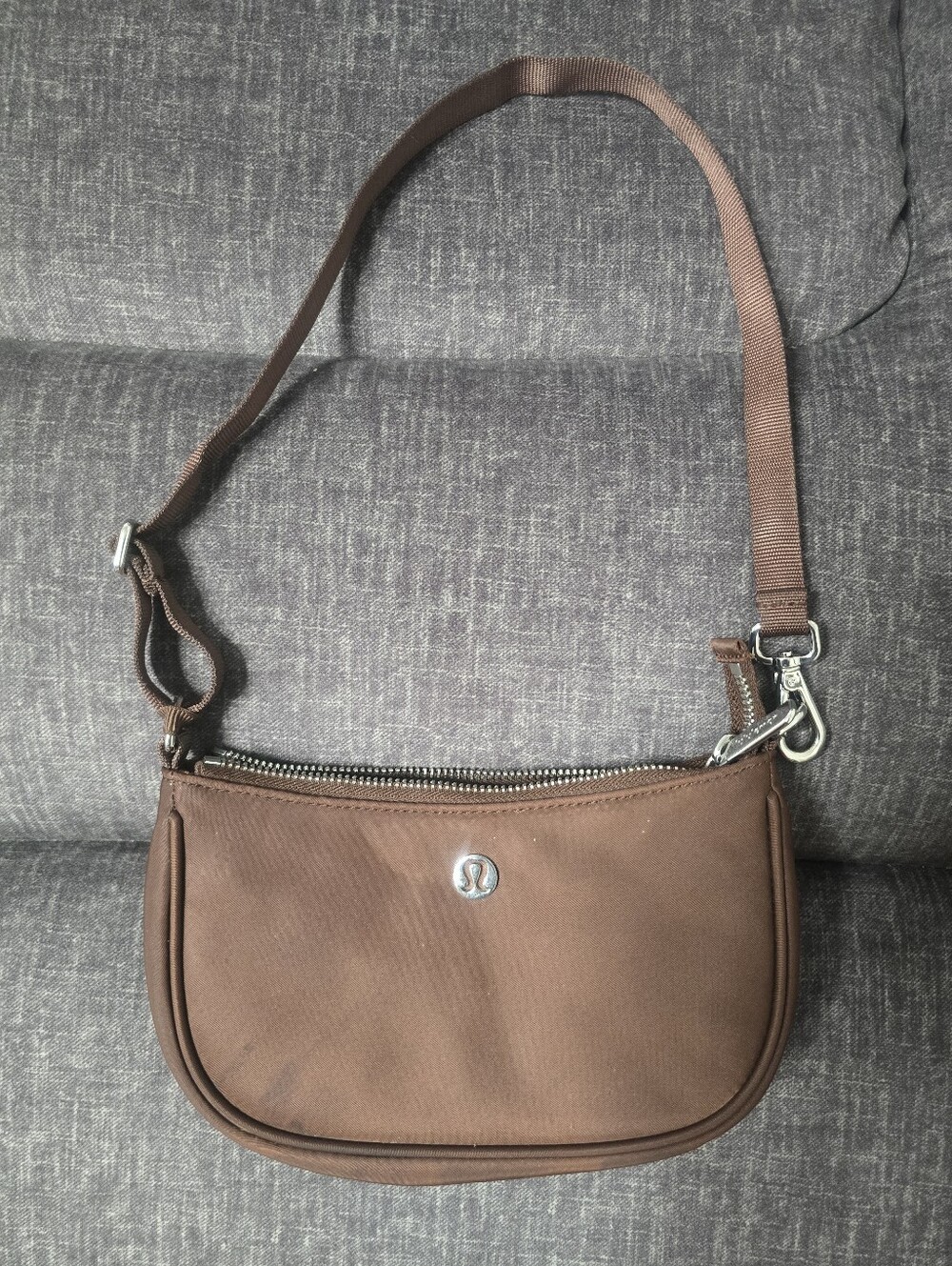Lululemon City Essentials Mini Shoulder Bag 1L in the color Lava Cake